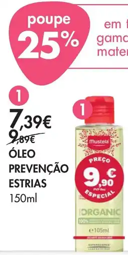 Pingo Doce Mustela óleo prevenção estrias promoção