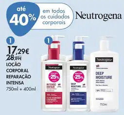 Pingo Doce Neutrogena locão corporal reparação intensa promoção