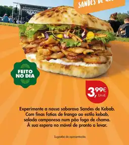Pingo Doce Sandes de kebab promoção