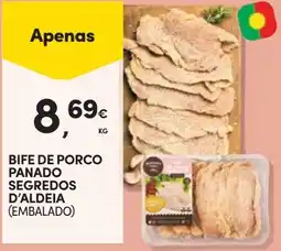 Continente Bife de porco panado segredos d'aldeia promoção
