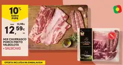 Continente Mix churrasco porco preto valbolota + salsichas promoção