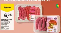 Continente Mix salsichas de porco continente promoção