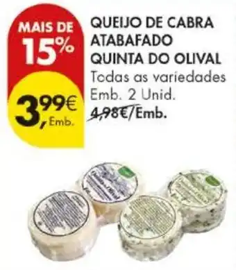 Pingo Doce Queijo de cabra atabafado quinta do olival promoção