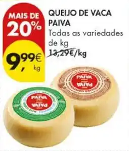 Pingo Doce Queijo de vaca paiva promoção