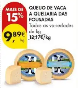 Pingo Doce Queijo de vaca a queijaria das pousadas promoção