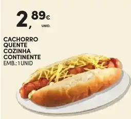 Continente Cachorro quente cozinha continente promoção