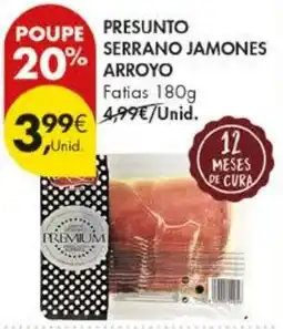 Pingo Doce Presunto serrano jamones arroyo promoção