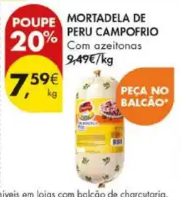 Pingo Doce Mortadela de peru campo frío promoção