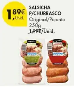 Pingo Doce Salsicha p/churrasco original/picante promoção