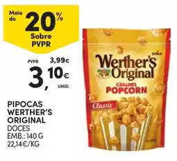 Continente Pipocas werther's original doces promoção