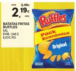 Continente batatas fritas ruffles promoção