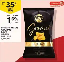 Continente Batatas fritas gourmet lay's original promoção