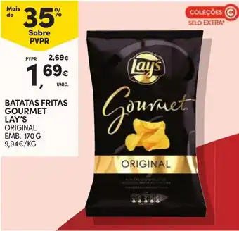 Continente Batatas fritas gourmet lay's original promoção