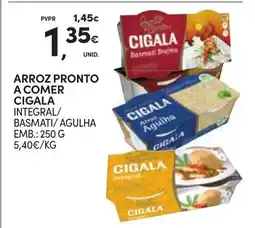 Continente Arroz pronto a comer cigala integral/ basmati/ agulha promoção