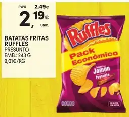 Continente Ruffles batatas fritas presunto promoção