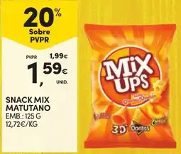 Continente Snack mix matutano promoção