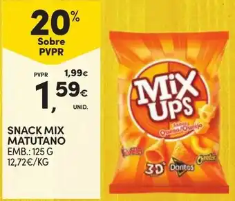 Continente Snack mix matutano promoção
