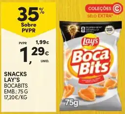 Continente Snacks Lay's Bocabits promoção
