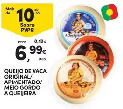 Continente Queijo de vaca original/apimentado/meio gordo a queijeira promoção