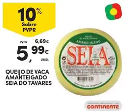Continente Queijo de vaca amanteigado seia do tavares promoção