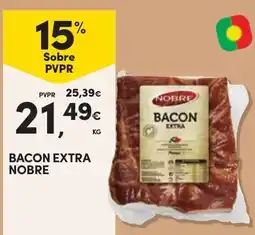 Continente Bacon extra nobre promoção