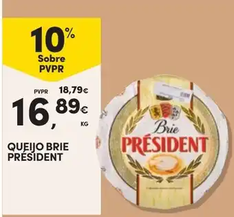 Continente Queijo Brie President promoção
