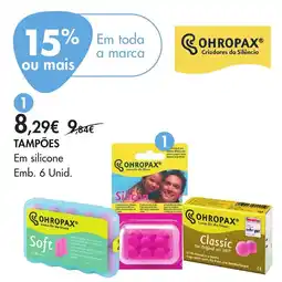 Pingo Doce tampões ohropax promoção