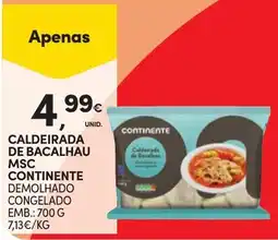 Continente Caldeirada de bacalhau msc continente demolhado congelado promoção
