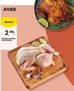 Continente Frango inteiro continente promoção