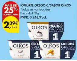 Pingo Doce Iogurte grego c/sabor olkos promoção