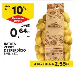 Continente batata zero% desperdício promoção