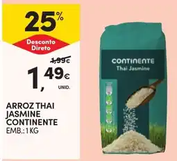 Continente Arroz thai jasmine continente promoção