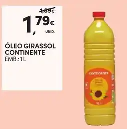 Continente Óleo girassol continente promoção