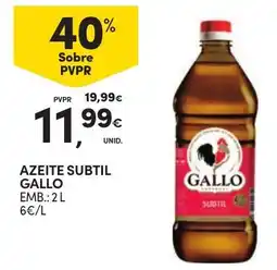 Continente Azeite Subtil Gallo promoção