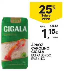 Continente Arroz carolino cigala extra longo promoção