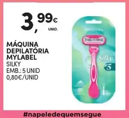 Continente Máquina depilatória mylabel silky promoção