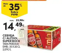 Continente Cerveja c/ álcool super bock promoção