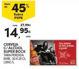 Continente Cerveja c/ álcool super bock promoção