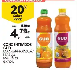 Continente Concentrados gud laranja&maracujá/laranja promoção