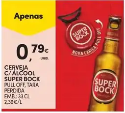 Continente Cerveja c/ álcool super bock promoção