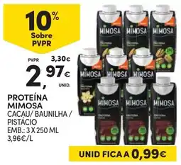 Continente Proteína Mimosa Cacau / Baunilha / Pistácio promoção