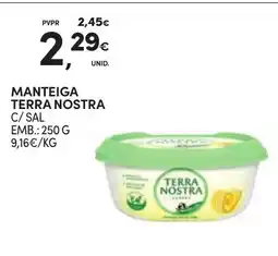 Continente Manteiga terra nostra c/ sal promoção
