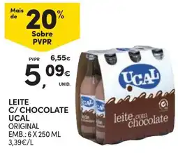 Continente Leite c/ chocolate ucal original promoção