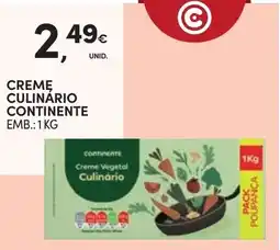 Continente Creme culinário continente promoção