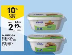 Continente Manteiga mimosa promoção