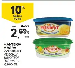 Continente Manteiga magra president promoção