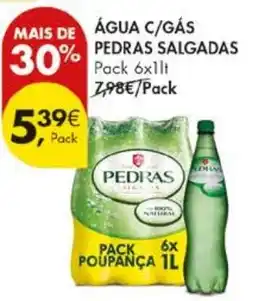 Pingo Doce Água c/gás pedras salgadas promoção