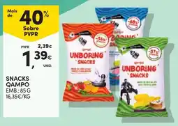 Continente Snacks qampo promoção