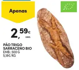 Continente Pão trigo sarraceno bio promoção