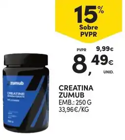 Continente Creatina zumub promoção